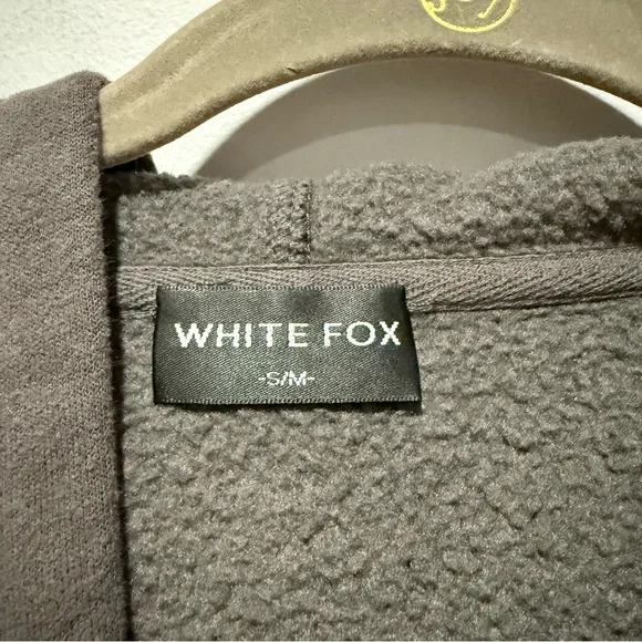 White Fox Dark Grey Hoodie - Picture 3 of 3